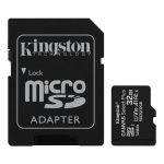 Kingston 32GB Canvas Select Plus Micro SD (SDHC) Card U1, V10, A1, 100MB/s R, 10MB/s W