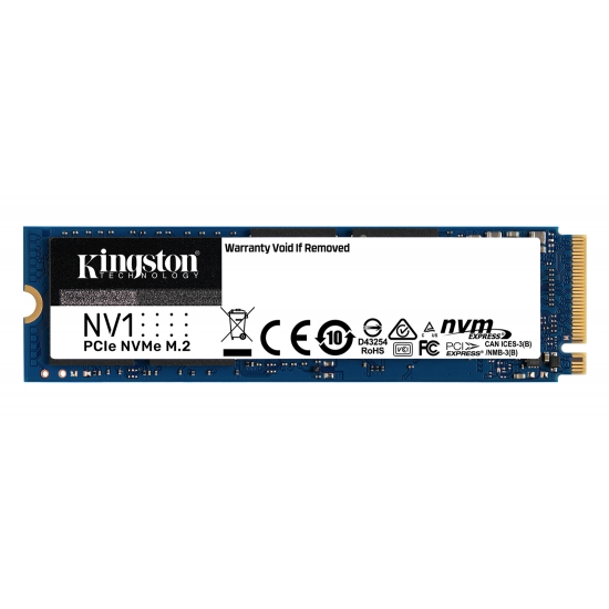 Kingston 500GB NV1 SSD M.2 (2280), NVMe, PCIe 3.0 (x4), 2100MB/s R, 1700MB/s W